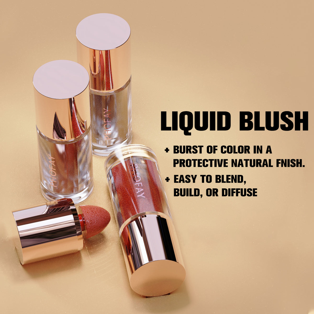 PHOFAY Matte Mousse Liquid Blush