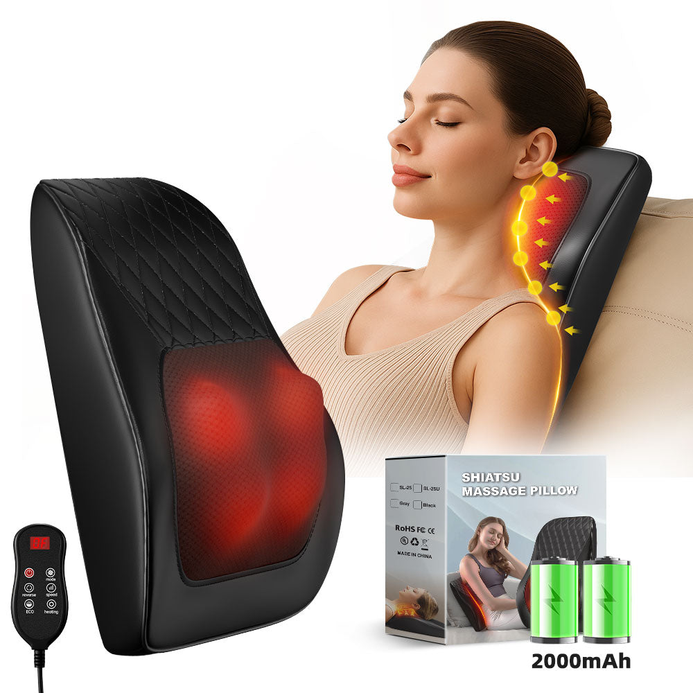 Heated Neck & Shoulder Pillow Massager