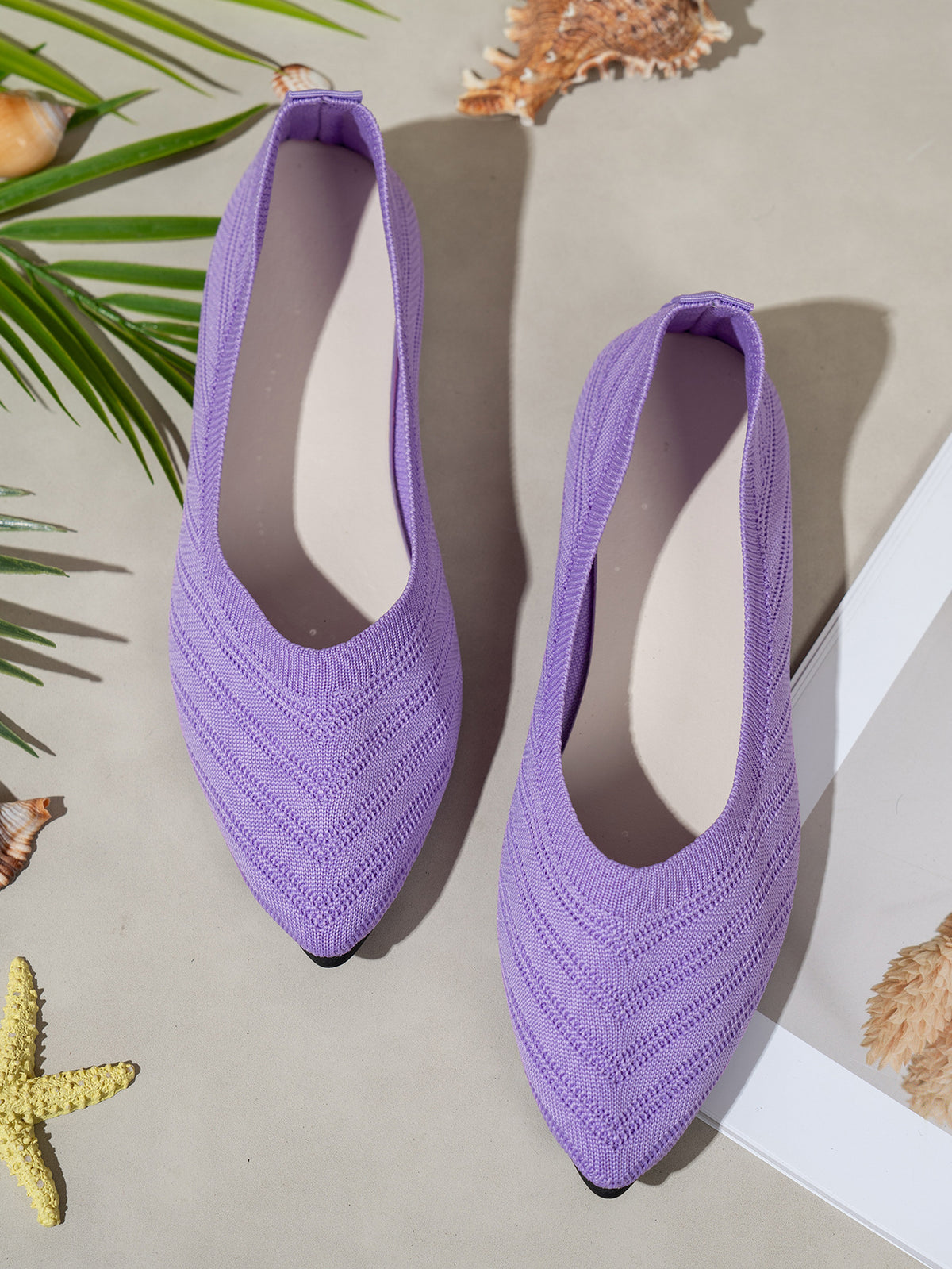Pointed Toe Low-cut Women's Breathable Flat Shoes