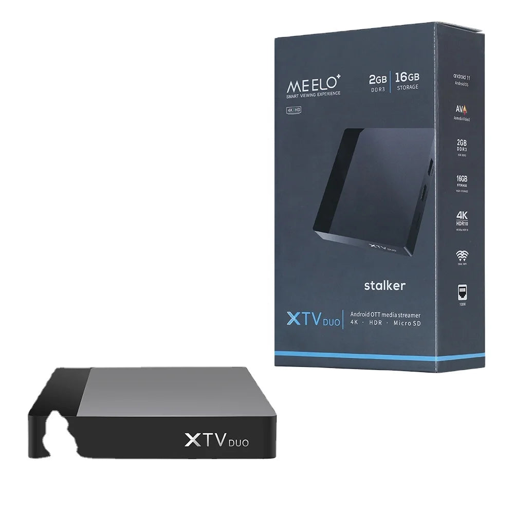 Ship From France XTV DUO M3-U Player with Dual Band 5G WiFi 4K Android 11 TV Box   Box Stalker Player 100M Lan Amlogic S905W2