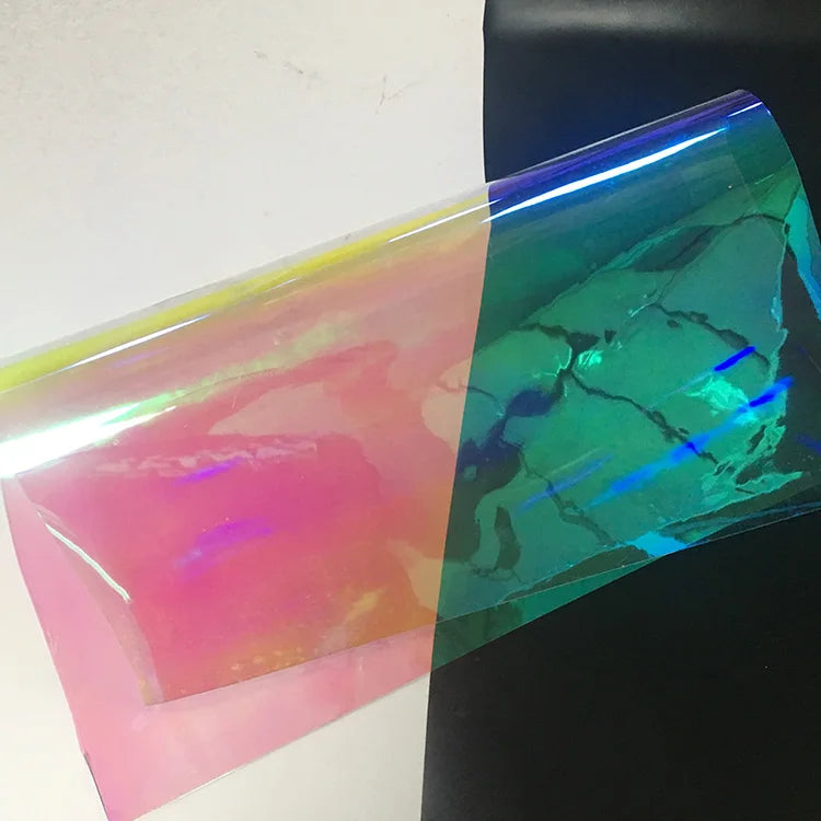 2025  New Products Pvc  Transparent Holographic Lamination Film for Notebook Cover and Bags
