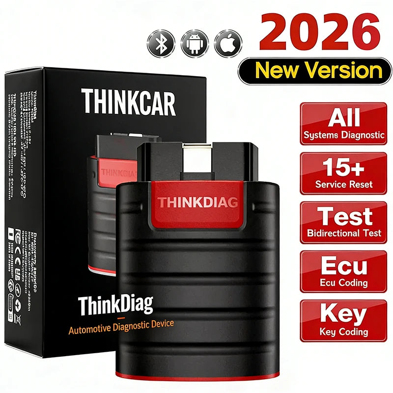 Thinkdiag New Version OBD2 Scanner for Full System Bidirectional Diagnostic Scan Tool OE Level 1 Year Software 12V Cars