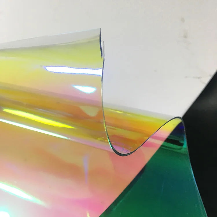 2025  New Products Pvc  Transparent Holographic Lamination Film for Notebook Cover and Bags