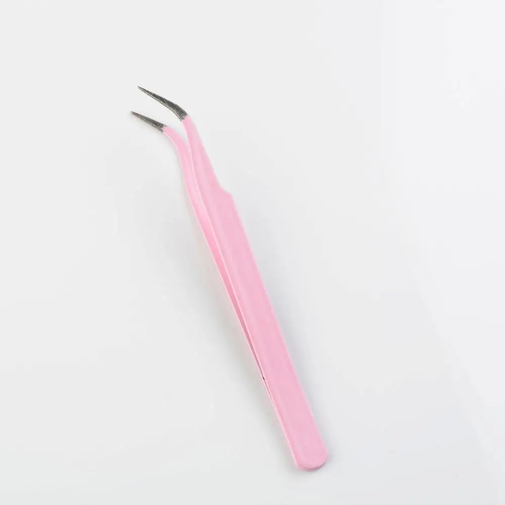 1pcs Lash Tweezers False Eyelash Extension Clip Pliers Eyebrow Tweezers For Hair Nail Art Soldering Lash Tongs Makeup Tools