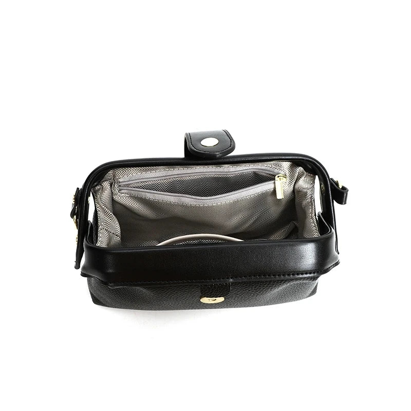 2023 Luxury Solid Color Cow Leather Handbag - High Quality Women Crossbody Shoulder Bags