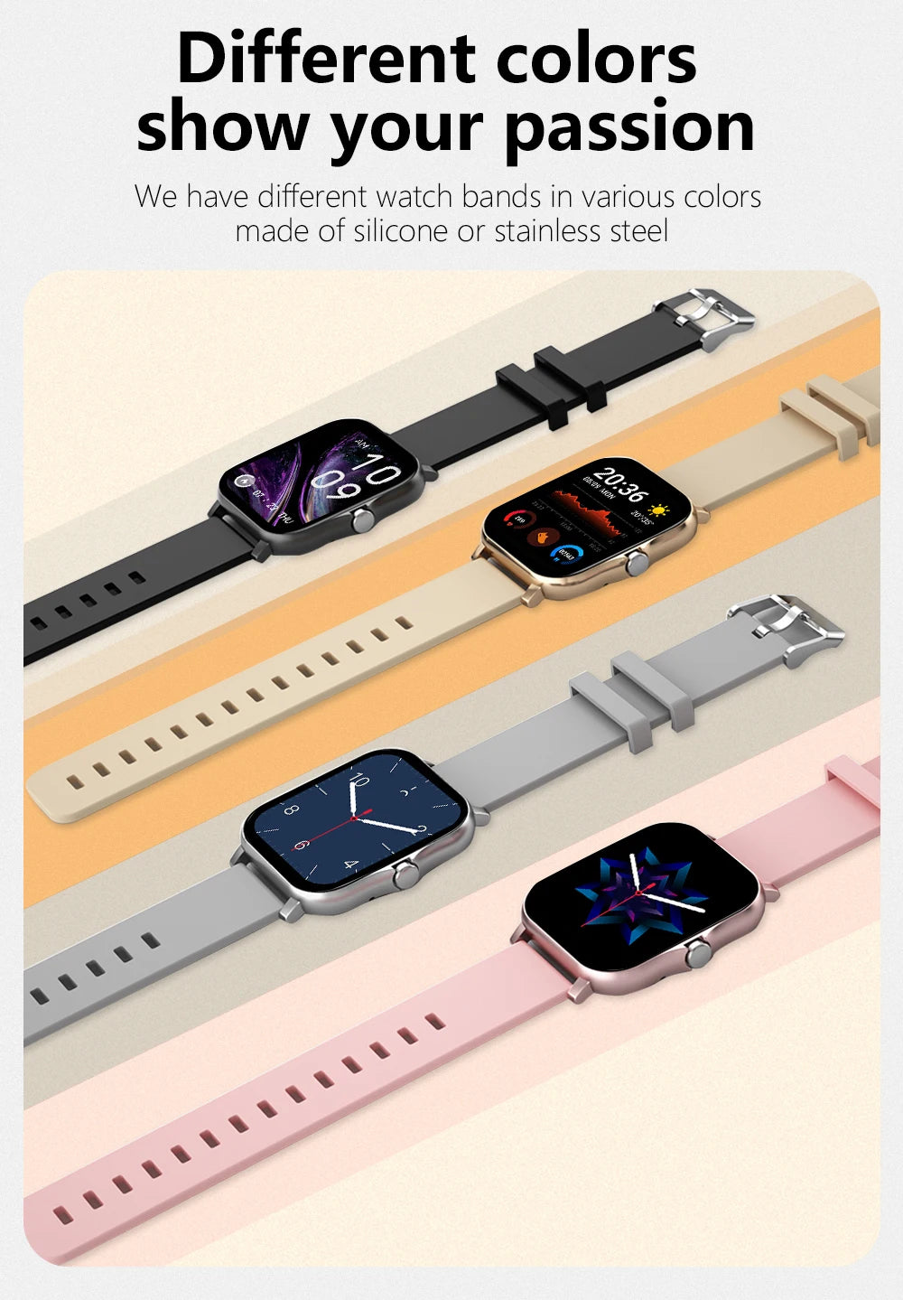 2026 New Multifunctional Smart Watch Men Women Bluetooth Connected Phone Music Fitness Sports Bracelet Sleep Monitor watch ht30
