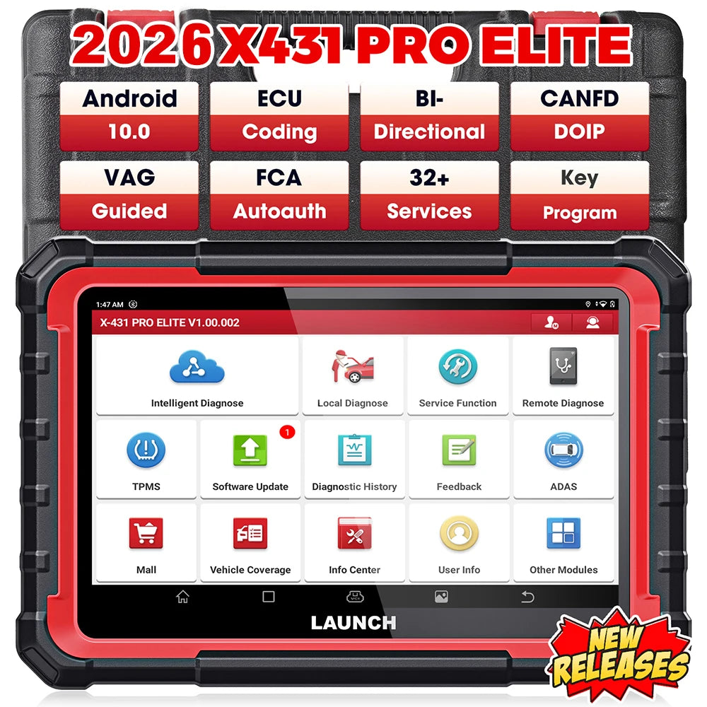 2026 Hot LAUNCH X431 PRO ELITE PROS ELITE All System Car Diagnostic Tool OBD2 Scanner with 2 Years Free Update