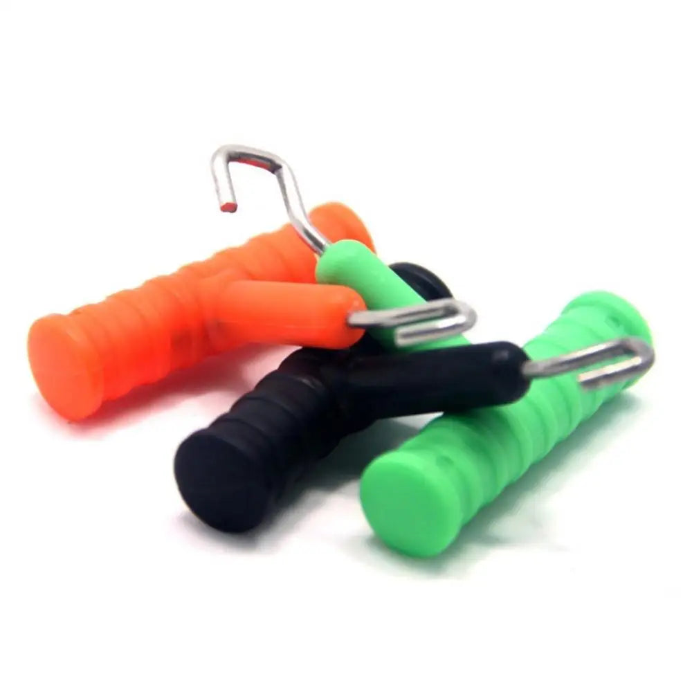 1Pcs ABS Grip+Stainless Steel Smooth Knot Hook Carp Fish Knot Puller Rig Making Rig Tool Terminal Fishing Tackle Accessories