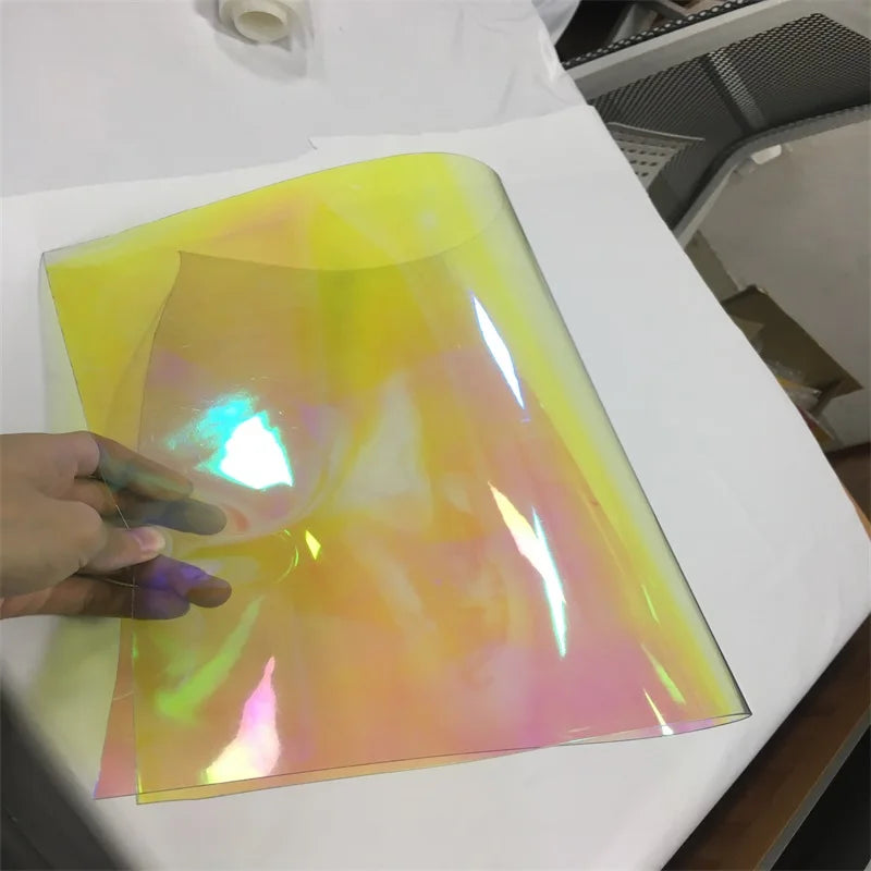 2025  New Products Pvc  Transparent Holographic Lamination Film for Notebook Cover and Bags