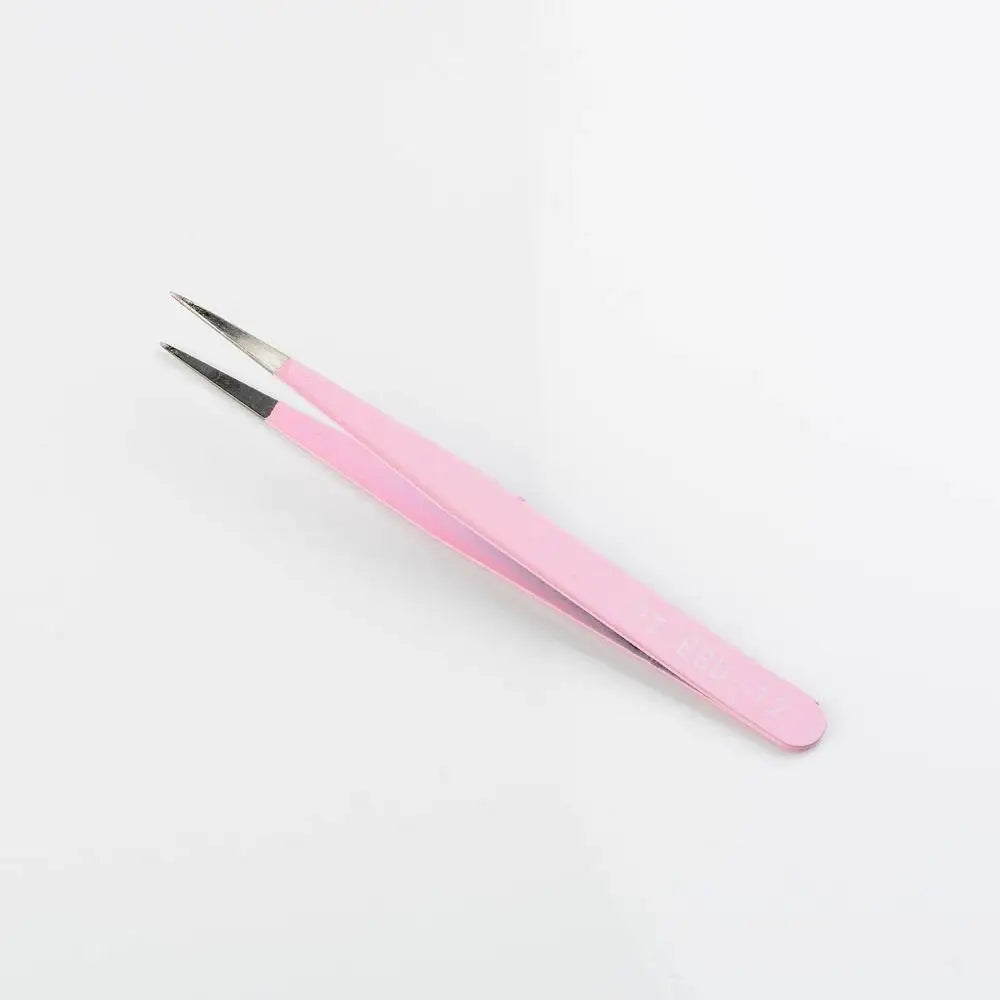 1pcs Lash Tweezers False Eyelash Extension Clip Pliers Eyebrow Tweezers For Hair Nail Art Soldering Lash Tongs Makeup Tools