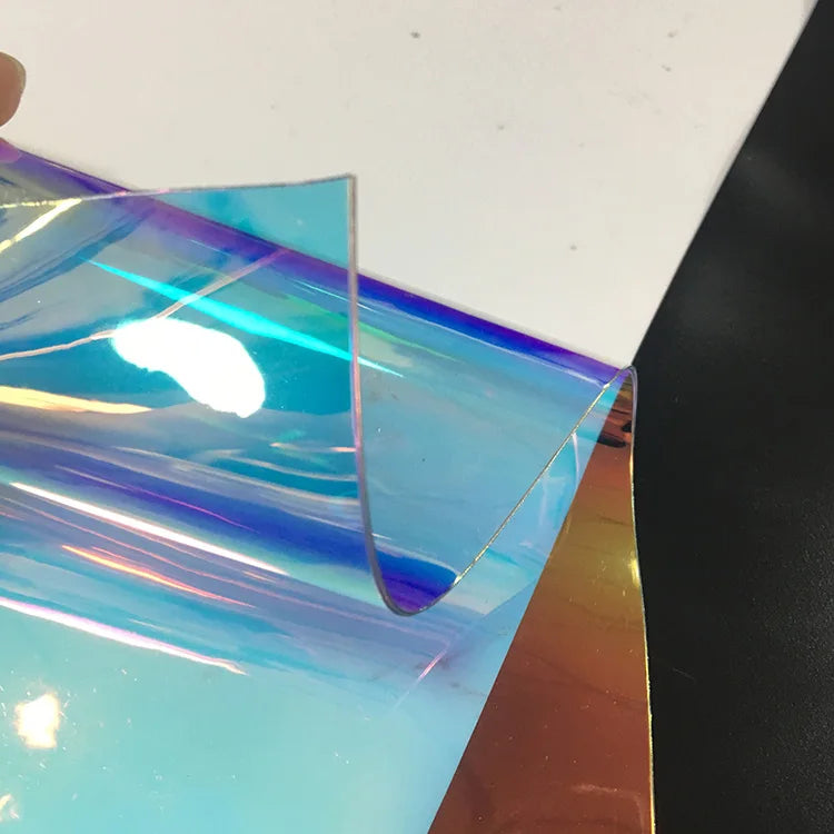 2025  New Products Pvc  Transparent Holographic Lamination Film for Notebook Cover and Bags