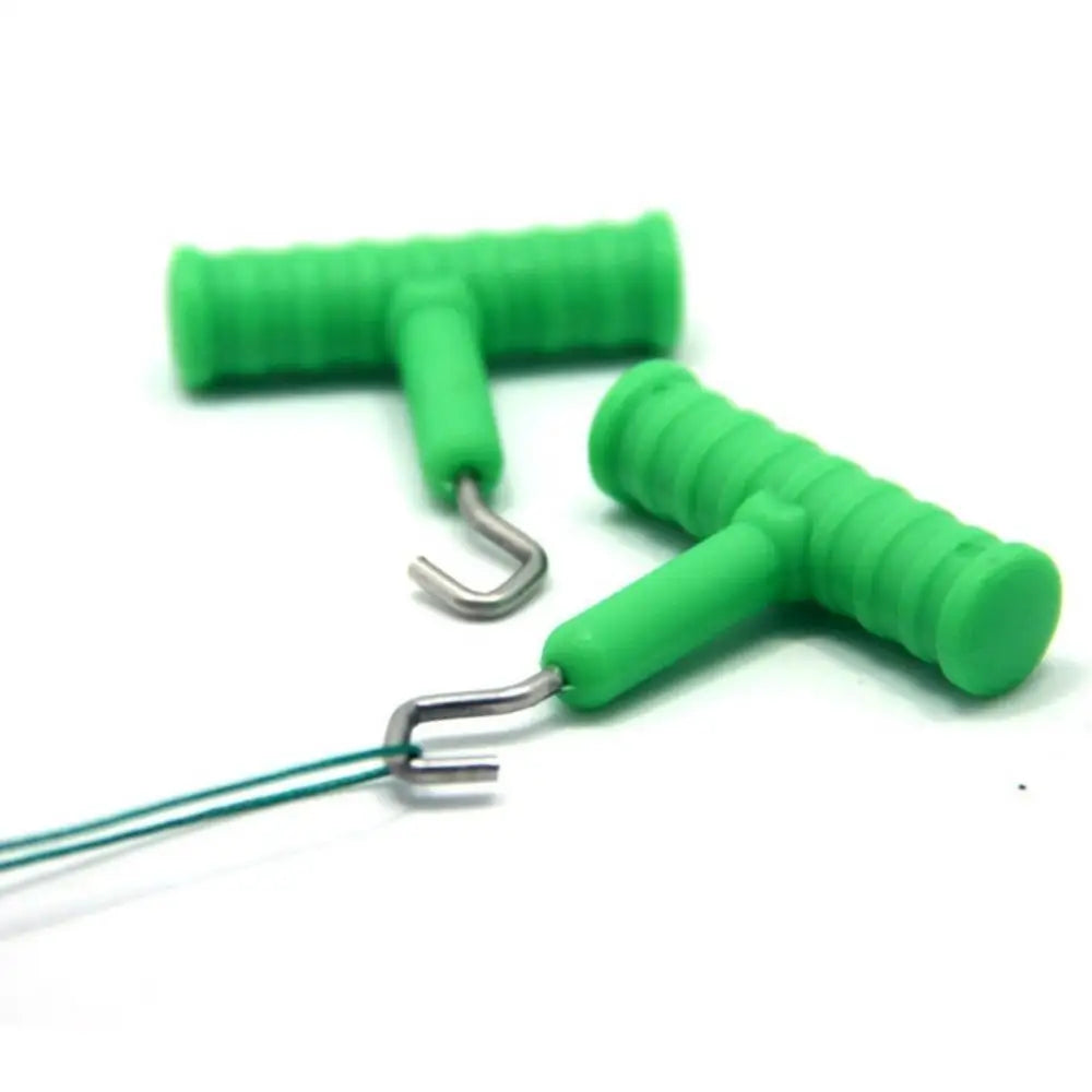 1Pcs ABS Grip+Stainless Steel Smooth Knot Hook Carp Fish Knot Puller Rig Making Rig Tool Terminal Fishing Tackle Accessories