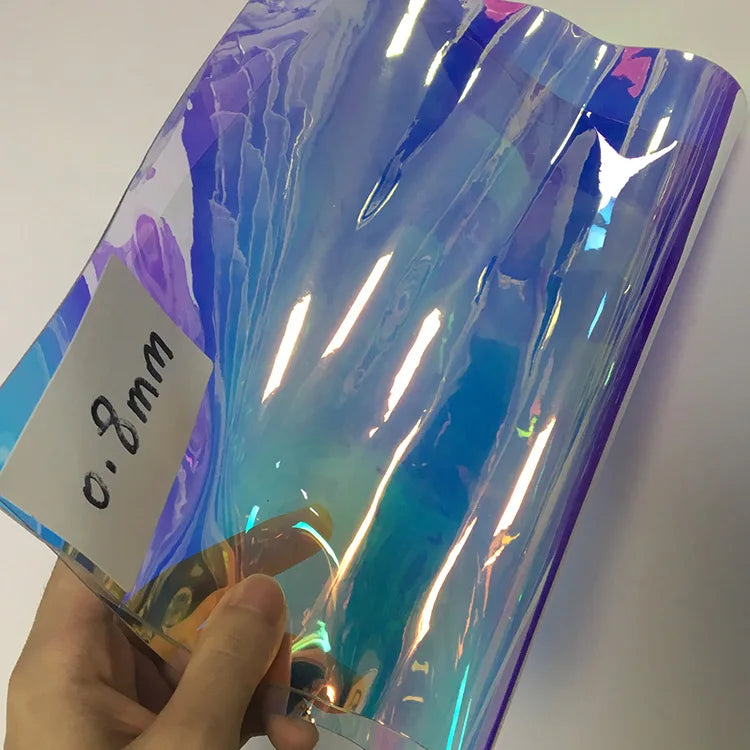 2025  New Products Pvc  Transparent Holographic Lamination Film for Notebook Cover and Bags