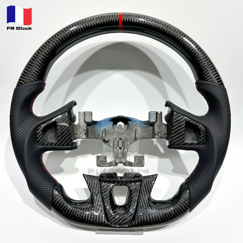 High-quality Glossy Carbon Fiber Steering Wheel for Renault Megane 3 3RS