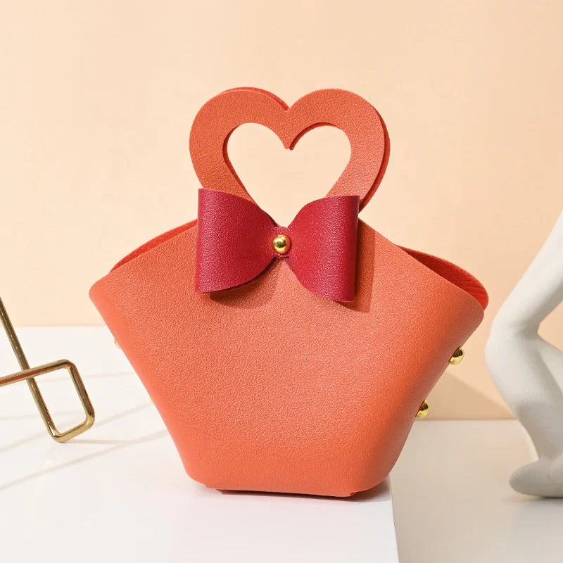 Chinese Manufacturers 6*5*10.5cm Yiwu Wholesales Cheap Empty Souvenirs Gift Navy Blue PU Leather Candy Bags for Wedding Presents