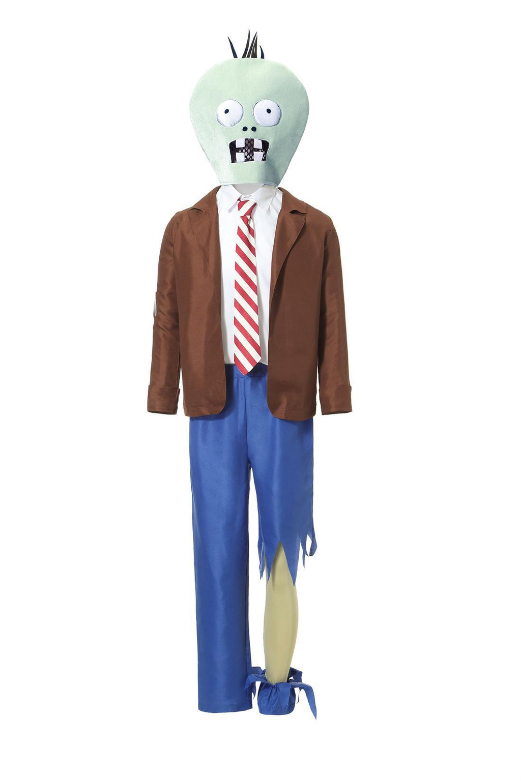 Foreign trade European and American children's men's Halloween cos clothes retro Plants vs Zombies cosplay costume suit