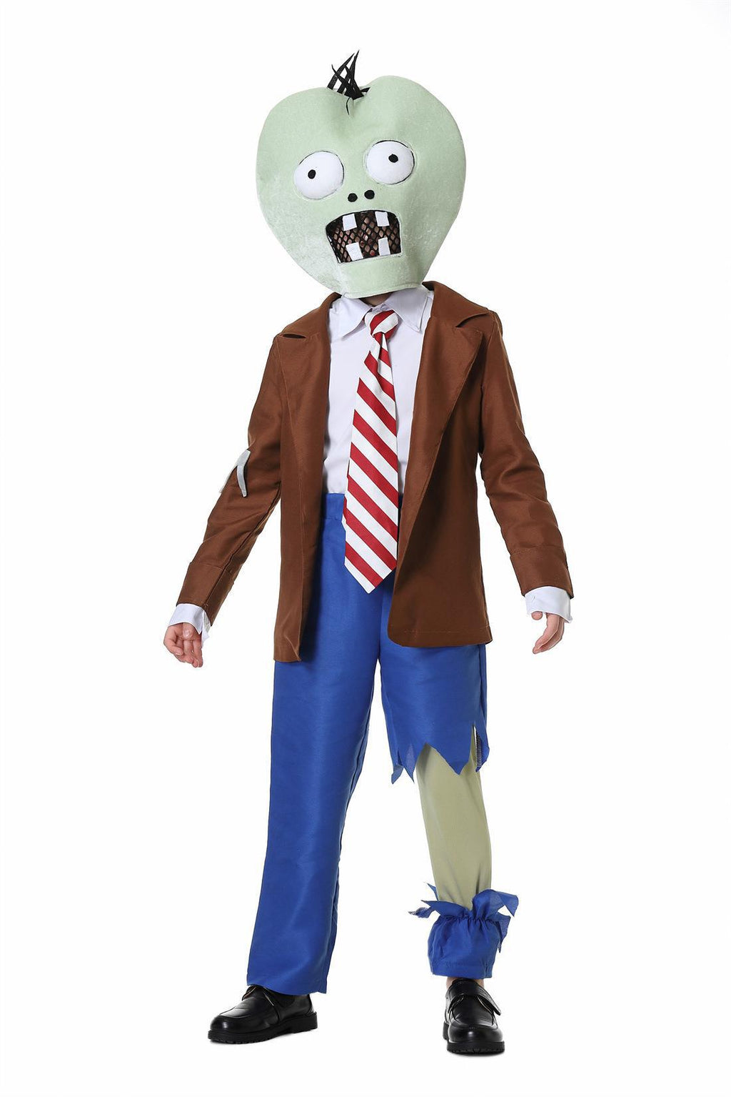 Foreign trade European and American children's men's Halloween cos clothes retro Plants vs Zombies cosplay costume suit