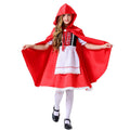European and American Kidsren's Halloween Little Red Riding Hood Costumes Cosplay Performance Costumes Princess Skirt Dress Suit