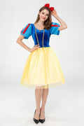 2024 New Halloween Costumes Cosplay Fairy Tale Snow White Short Skirt Children's Day Performance Costumes