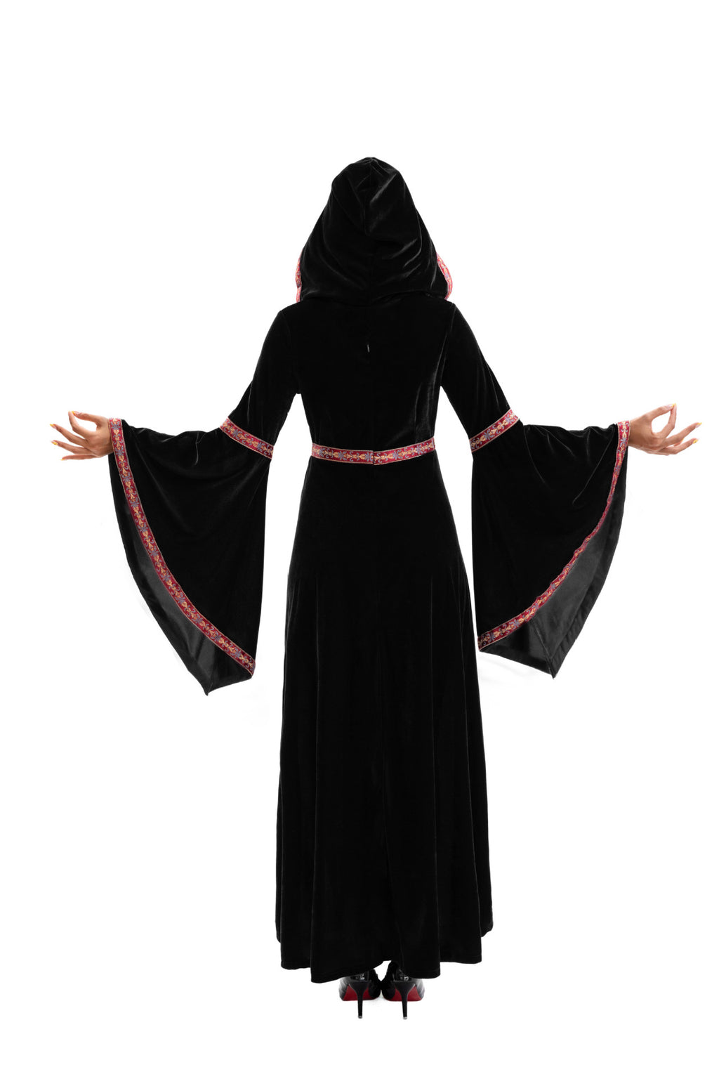 2025 Halloween Family Costume Performance Costume Party Performance Costume Adult European Medieval Burgundy Vampire