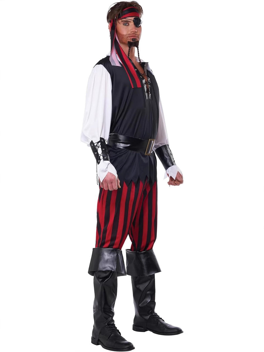 Halloween Pirate Dress up Costumes Stage Performance Costumes Holiday Party Performance Pirate Costumes