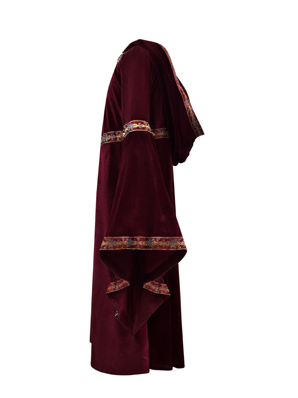 2025 Halloween Family Costume Performance Costume Party Performance Costume Adult European Medieval Burgundy Vampire