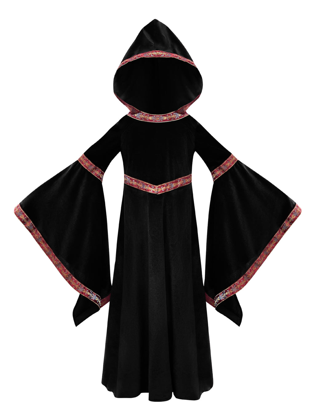 2025 Halloween Family Costume Performance Costume Party Performance Costume Adult European Medieval Burgundy Vampire