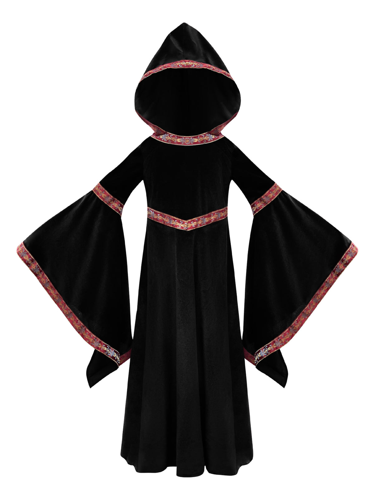 2025 Halloween Family Costume Performance Costume Party Performance Costume Adult European Medieval Burgundy Vampire
