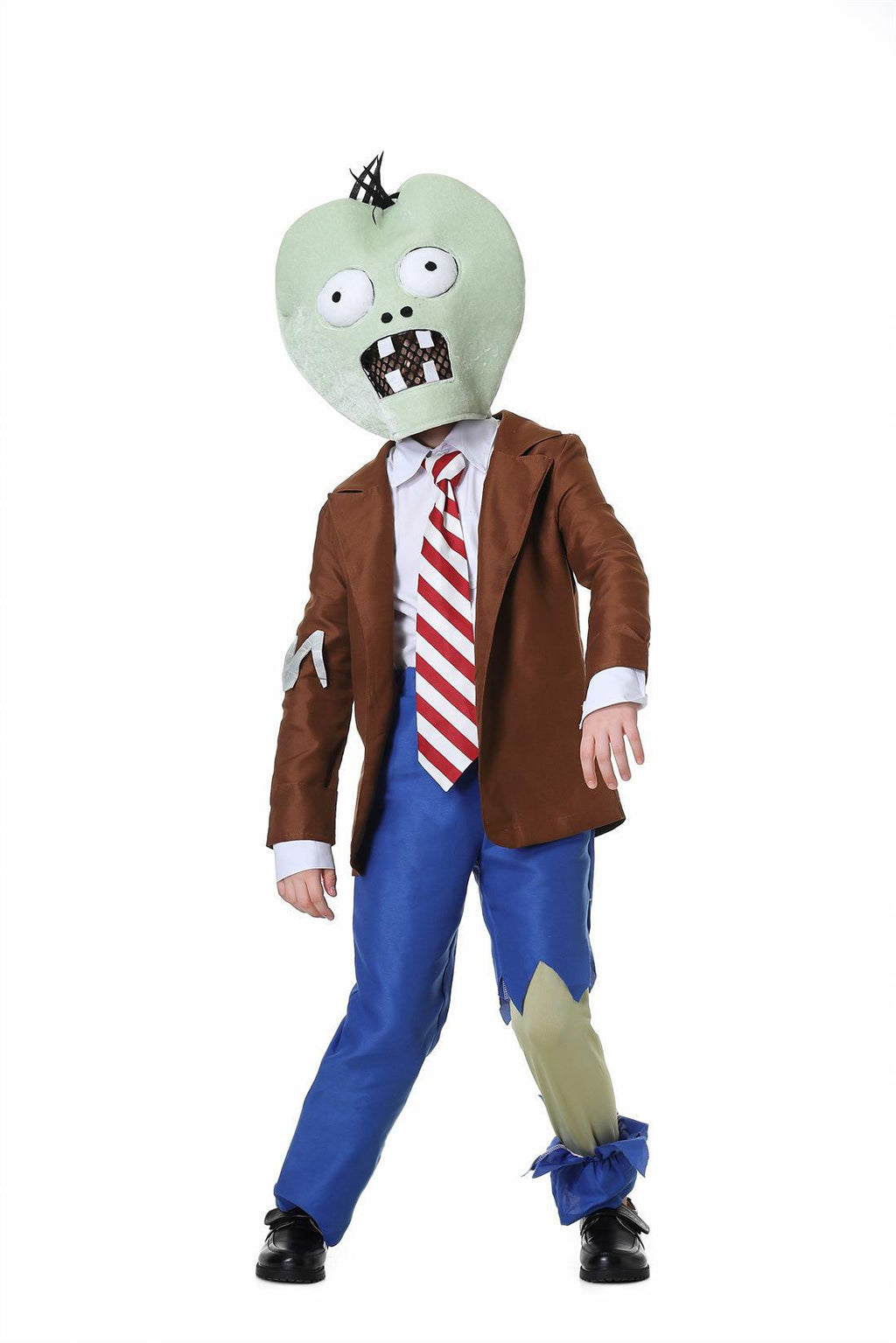 Foreign trade European and American children's men's Halloween cos clothes retro Plants vs Zombies cosplay costume suit