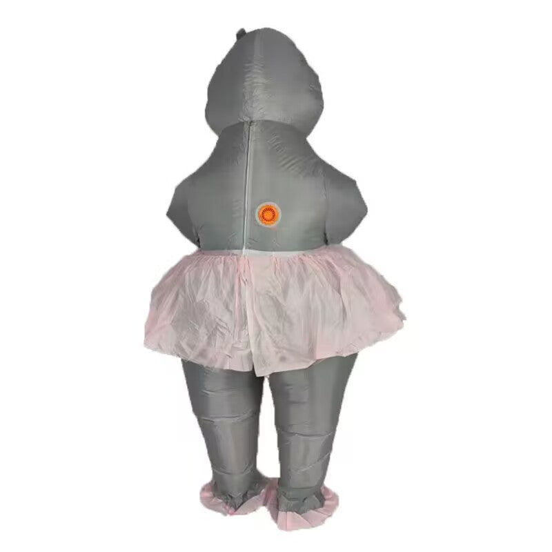 Cross-Border Popular Halloween Creative Cartoon Toys Party Activities Cute Animal Props Hippo Inflatable Costumes