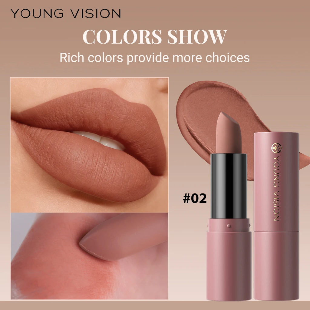 12-Color Matte Velvet Lipstick Long-Lasting Waterproof Non-Stick Cup Does Not Fall Color Lipstick Lipstick