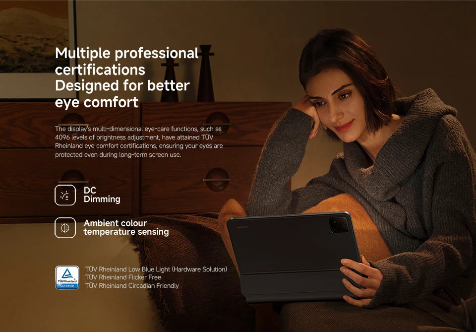 Global Version Xiaomi Pad 7 Tablet PC Snapdragon 7 + Gen 3 11.2 ''3.2K 144Hz Display 8850mAh Big Battery 13MP Real Camera
