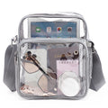 TINYAT Women Lightweight Mesh Strap Waterproof Transparent pvc Bags Put Lost Headphone Jack Umbrella Cell Phone 9.7 inch iPad