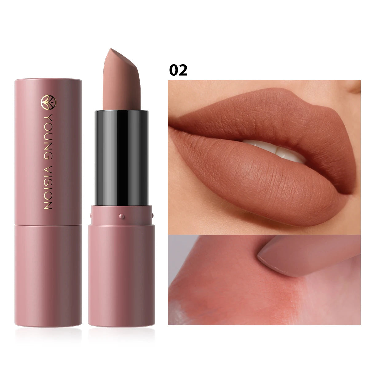 12-Color Matte Velvet Lipstick Long-Lasting Waterproof Non-Stick Cup Does Not Fall Color Lipstick Lipstick