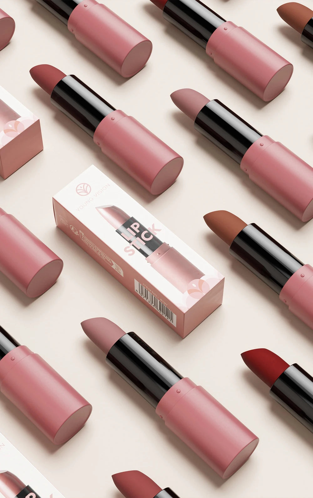 12-Color Matte Velvet Lipstick Long-Lasting Waterproof Non-Stick Cup Does Not Fall Color Lipstick Lipstick