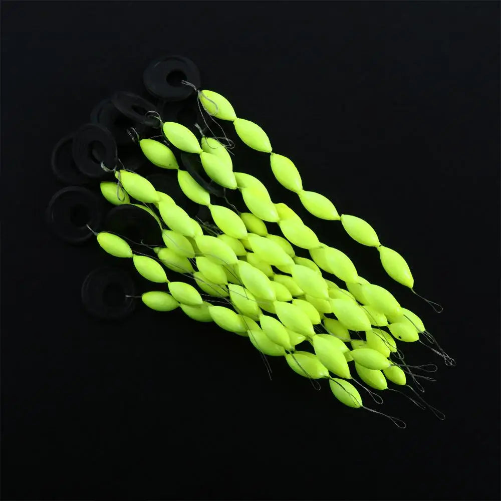 Fishing Float Fishing Buoys 6 In 1 Oval Stopper Seven Star Float Fishing Line Stopper Foam Space Bean String Type Fishing Float