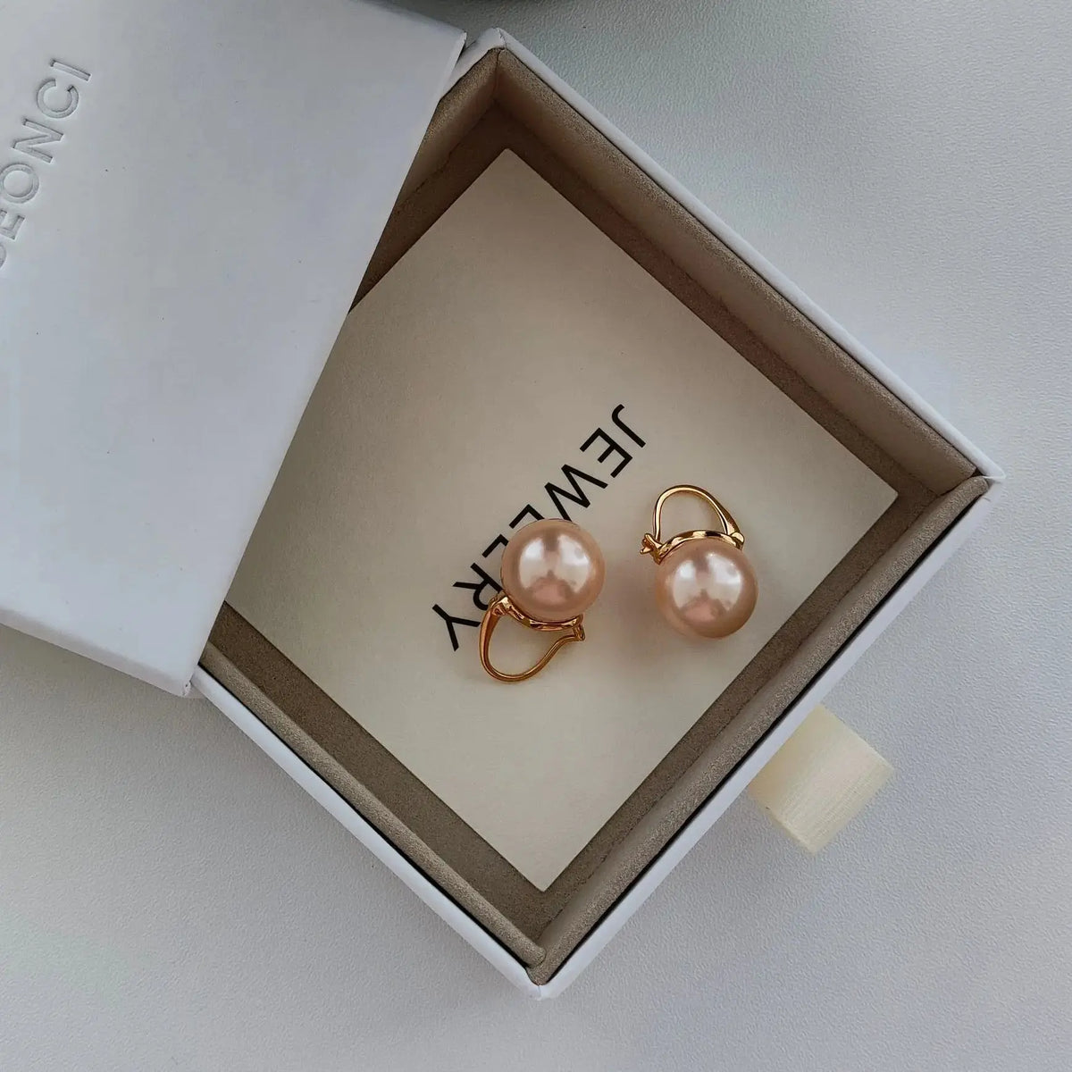 VOBIPY 925 Sterling Silver Earring Pink Color Pearl Earring For Women Wedding Party Gift Fashion Jewelry 12-14mm Shell Pearl