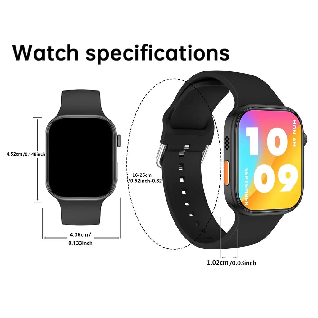 Smart Watch, Wireless Call/Dial, Multi-Sport Mode, Multiple APP Reminders, Suitable for Men and Women, Compatible with IPhone/An