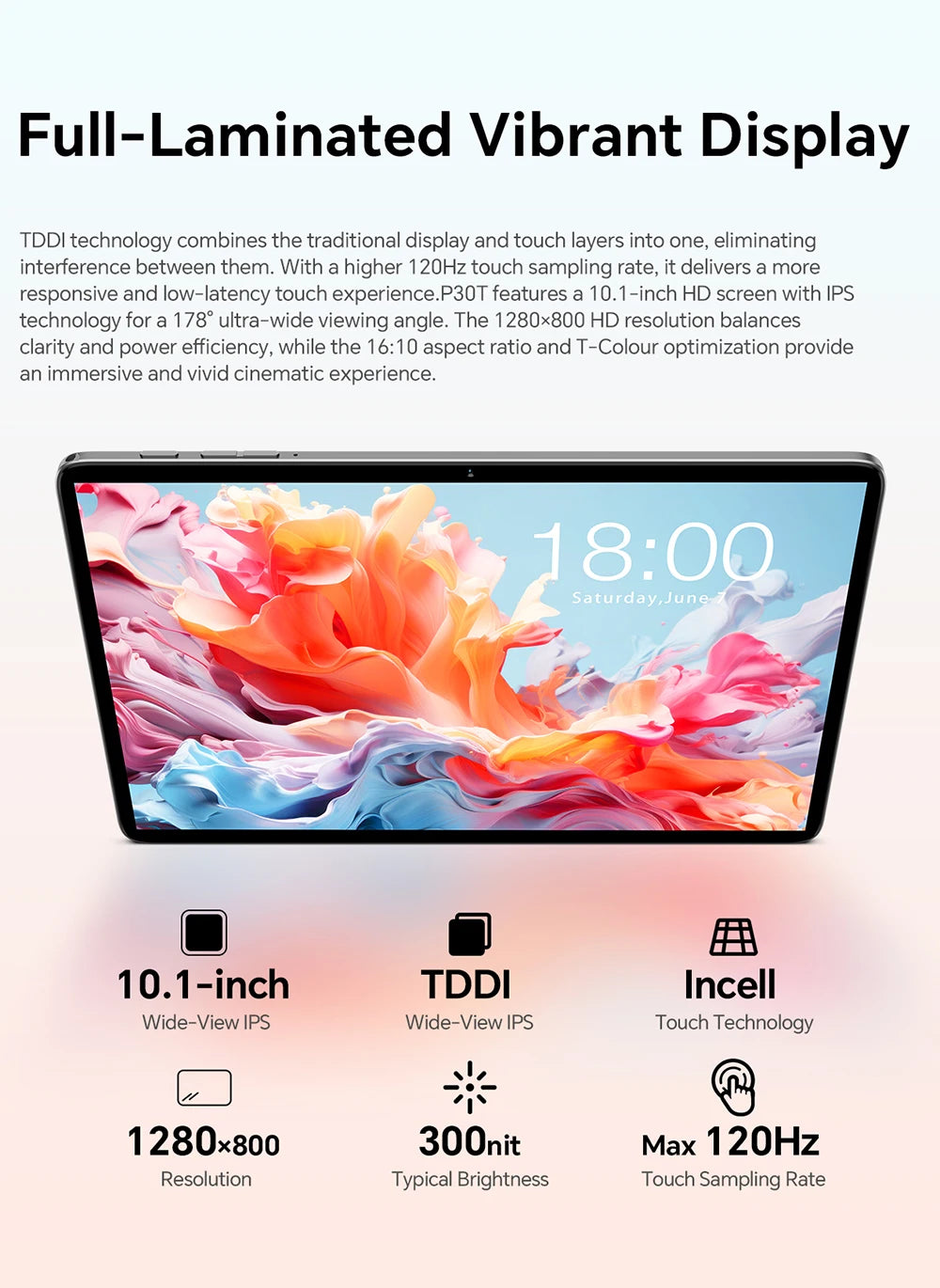 Teclast P30T Set 10.1" Tablet Android 16 Unisoc 8-core Max 16GB(3GB+13GB Expansion) RAM 128GB ROM 6000mAh Keyboard/Case/Mouse/Stylus/Headphone/Stand