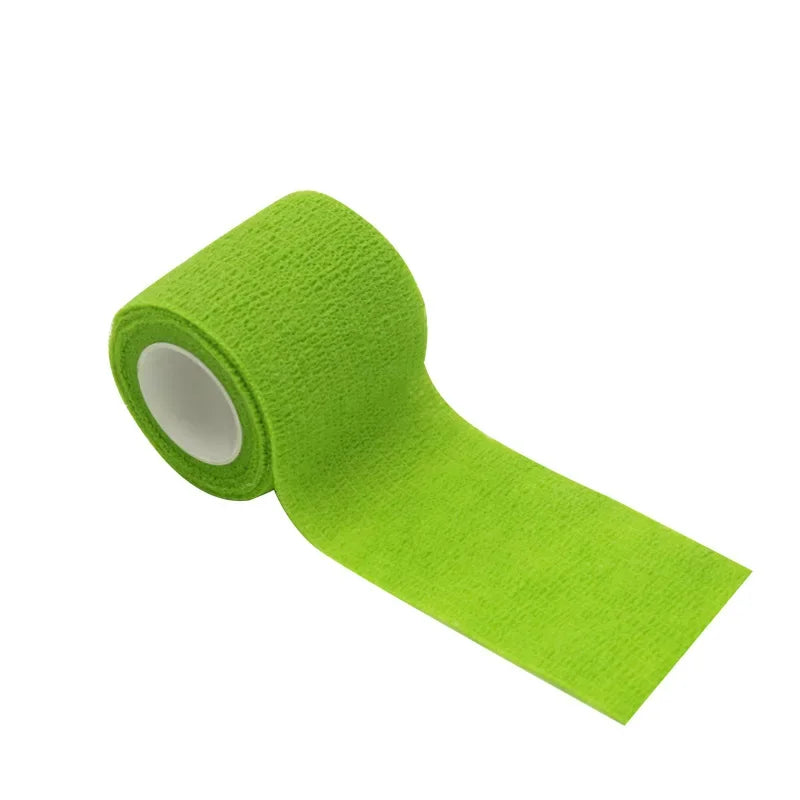 1Roll 2.5/5/10cm*4.8m Gauze motion Bandage Self-adhesive Breathable Elastic Bandages for Sports Fixing Finger Wrist Leg