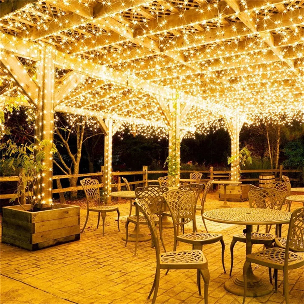 Christmas Lights 5M 10M 20M 30M 50M 100M Led String Fairy Light 8 Modes Christmas Lights For Wedding Party Holiday Lights