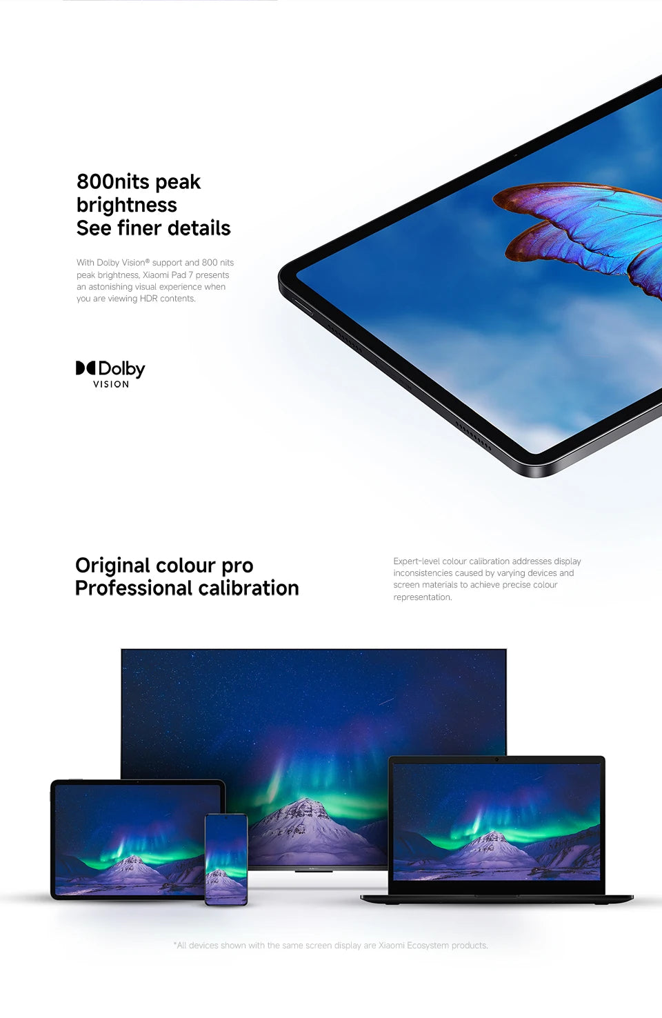 Global Version Xiaomi Pad 7 Tablet PC Snapdragon 7 + Gen 3 11.2 ''3.2K 144Hz Display 8850mAh Big Battery 13MP Real Camera