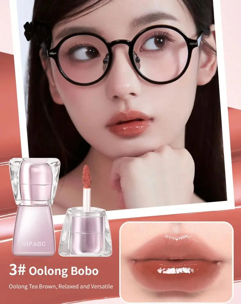 Water Light Crystal Gloss Lip Tint — Autumn/Winter Hydrating Formula, Mirror-Gloss Finish, Youthful Plumping Effect