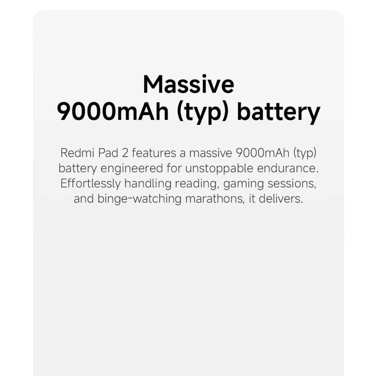 Xiaomi Redmi Pad 2 8+256GB WIFI Global Version MediaTek Helio G100-Ultra HyperOS 2 9000mAh 18W Charging 11" 90Hz 2.5K Display