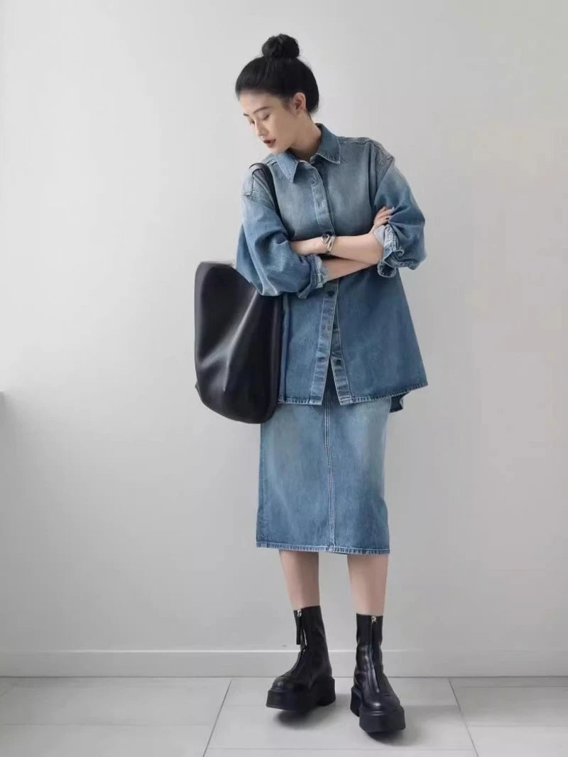 Minimalist Bucket Handbag Tote Bag PU Leather Commuter Shoulder Bag Large Capacity Autumn Winter Fashion Simple Women's Bag