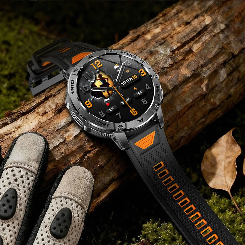 Smart Watch 1.7'' IPS Screen 1400mAh Battery IPX8 Waterproof 120+ Sports SOS LED BT Call Heart Rate Monitor Men Women