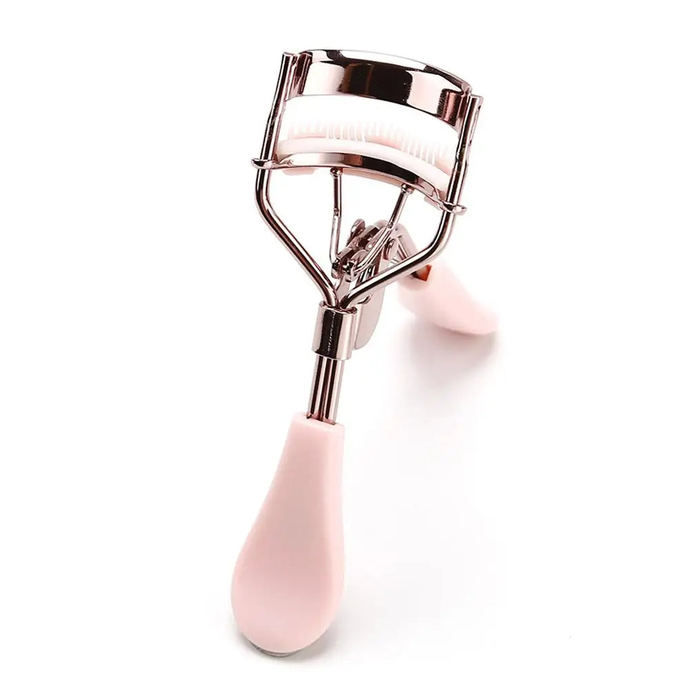 Curved Handle Eyelash Curler Tweezers Gentle on Lashes Long-Lasting Curling Cosmetic Tool for Eye Makeup