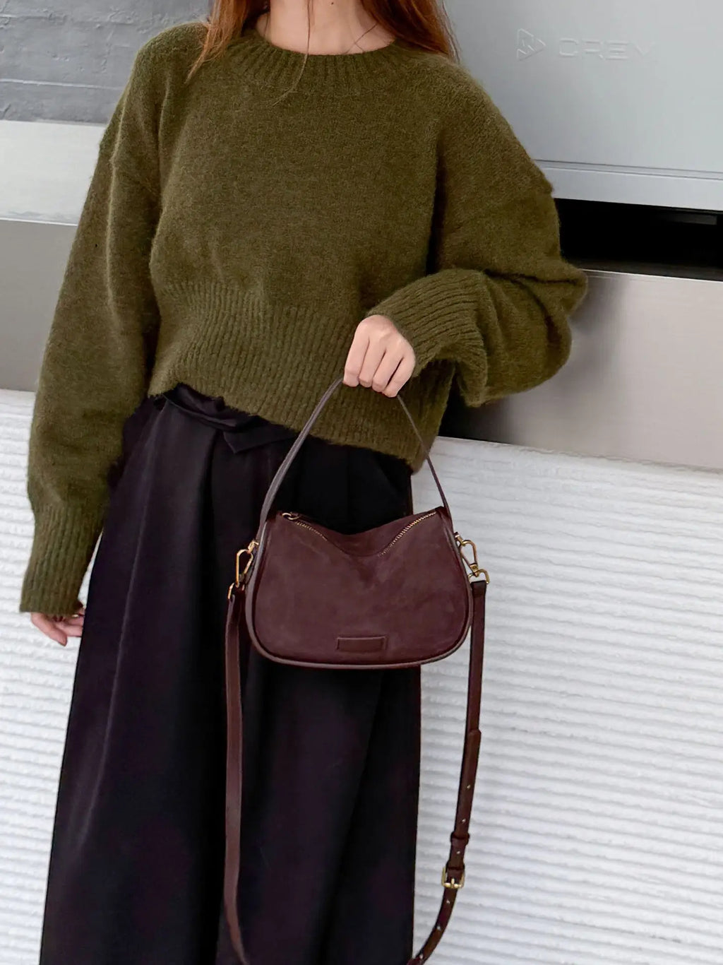 Genuine Matte Cowhide Women's Bag Autumn Winter, Elegant Soft Ladies Handle Bag, Fashion Versatile Shoulder Crossbody Handbag