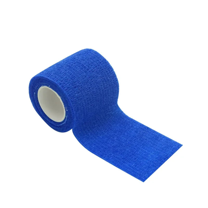 1Roll 2.5/5/10cm*4.8m Gauze motion Bandage Self-adhesive Breathable Elastic Bandages for Sports Fixing Finger Wrist Leg