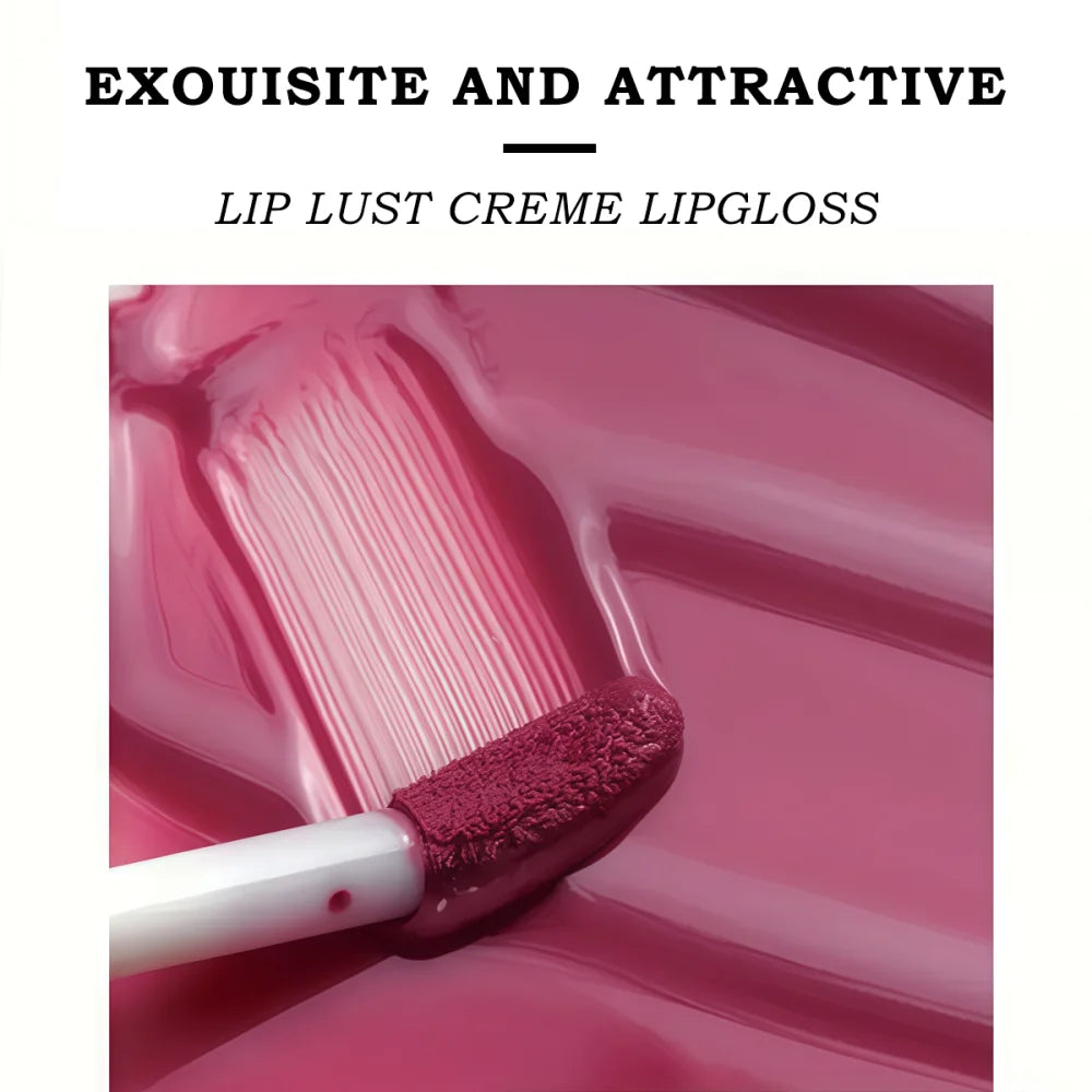 Moisturizing Cream Lip Gloss Autumn/Winter Moisturizing Liquid Lipstick Long Lasting Non Greasy Lip Makeup Christmas Brown